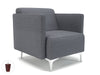 Napa Slim Arm 75cm Wide Armchair in Camira Era Fabric Armchairs Dynamic Office Solutions Present Ebony Wood 