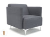 Napa Slim Arm 75cm Wide Armchair in Camira Era Fabric Armchairs Dynamic Office Solutions Present Light Wood 