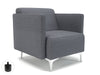 Napa Slim Arm 75cm Wide Armchair in Camira Era Fabric Armchairs Dynamic Office Solutions Present Standard 