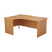 One Panel Next Day Delivery Corner Office Desk Corner Office Desks TC Group Beech 1600mm x 1200mm Left Hand