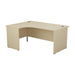 One Panel Next Day Delivery Corner Office Desk Corner Office Desks TC Group Maple 1600mm x 1200mm Left Hand