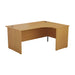 One Panel Next Day Delivery Corner Office Desk Corner Office Desks TC Group Oak 1600mm x 1200mm Right Hand