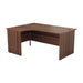 One Panel Next Day Delivery Corner Office Desk Corner Office Desks TC Group Walnut 1600mm x 1200mm Left Hand