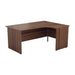 One Panel Next Day Delivery Corner Office Desk Corner Office Desks TC Group Walnut 1600mm x 1200mm Right Hand