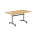 One Tilting Meeting Table 700mm Deep Tilting Meeting Tables TC Group Oak 1200mm x 700mm 