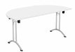 One Union Folding Meeting Table D End WORKSTATIONS TC Group Oak Silver 