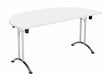 One Union Folding Meeting Table D End WORKSTATIONS TC Group White Chrome 