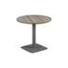 Pedestal base 800mm Table WORKSTATIONS TC Group Grey Oak Silver 