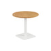 Pedestal base 800mm Table WORKSTATIONS TC Group Oak White 