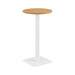 Pedestal base High Table 600mm Diameter - Oak/Black WORKSTATIONS TC Group Oak White 