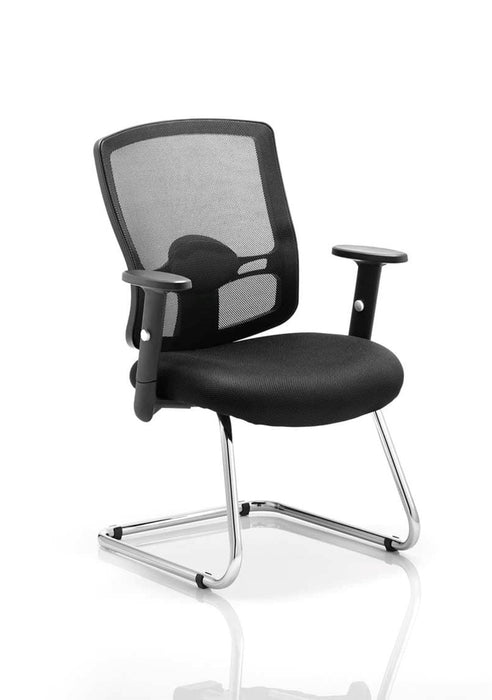 Portland Cantilever Chair Visitor Dynamic Office Solutions Black 