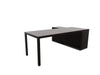 Prisma Individual Desk with supporting credenza Bench Desk Actiu Left Dark Oak/Dark Oak/Dark Oak 