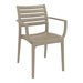 Real Arm Chair - Taupe Café Furniture zaptrading 