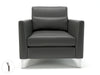 Roselle 90cm Wide Armchair in Cristina Marrone Ultima Faux Leather Armchairs Dynamic Office Solutions 