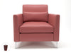 Roselle 90cm Wide Armchair in Cristina Marrone Ultima Faux Leather Armchairs Dynamic Office Solutions 