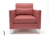 Roselle 90cm Wide Armchair in Cristina Marrone Ultima Faux Leather Armchairs Dynamic Office Solutions 