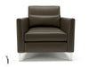 Roselle 90cm Wide Armchair in Cristina Marrone Ultima Faux Leather Armchairs Dynamic Office Solutions 