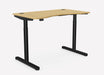 RoundE Bamboo Height Adjustable Office Desk Black Frame Office Desk Edit Office 