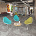 Shout Fully Upholstered Lounge Chair - Pyramid base SOFT SEATING Social Spaces 