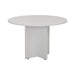 Simple Round Meeting Table 1100mm diameter WORKSTATIONS TC Group White 