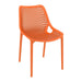 Spring Side Chair Café Furniture zaptrading Orange 