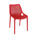 Spring Side Chair Café Furniture zaptrading Red 