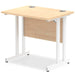 Start Next Day Delivery 600mm Deep Cantilever Office Desk Walnut WORKSTATIONS TC Group 