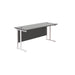 Start Next Day Delivery 600mm Deep Cantilever Office Desk Walnut WORKSTATIONS TC Group 