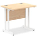 Start Next Day Delivery 600mm Deep Cantilever Office Desk Walnut WORKSTATIONS TC Group 