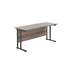 Start Next Day Delivery 600mm Deep Cantilever Office Desk Walnut WORKSTATIONS TC Group Grey Oak Black 1200mm x 600mm