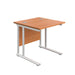 Start Next Day Delivery 800mm Deep Cantilever Desks WORKSTATIONS TC Group Beech White 800mm x 800mm