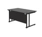 Start Next Day Delivery Black 800mm Deep Cantilever Office Desk Office Desk TC Group 