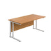 Start Next Day Delivery Office Desks - Grey Oak Office Desks TC Group Oak White 1200mm x 800mm