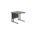 Start Next Day Delivery Office Desks - White Office Desks TC Group Grey Oak Black 800mm x 800mm