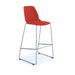 Strut multi-purpose stool with chrome sled frame Seating Dams Red 