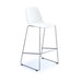 Strut multi-purpose stool with chrome sled frame Seating Dams White 