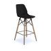 Strut multi-purpose stool with natural oak 4 leg frame and black steel detail Seating Dams Black 