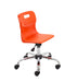 Titan Swivel Junior Chair Swivel TC Group Orange Castors 