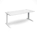 TR10 straight office desk Desking Dams White White 1800mm x 800mm