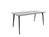 Twist Rectangular Office Desk - Black Frame WORKSTATION Actiu White Compact Laminate 1400mm x 800mm None