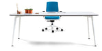 Twist Rectangular Office Desk - White Frame WORKSTATION Actiu 