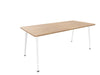 Twist Rectangular Office Desk - White Frame WORKSTATION Actiu Chestnut 1800mm x 800mm None