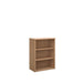 Universal bookcase 1090mm high with 2 shelves Wooden Storage Dams Beech 