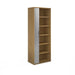 Universal single door tambour cupboard 2140mm high with 5 shelves Wooden Storage Dams Oak 