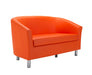 Vibrant Tub Sofa Metal Feet SOFT SEATING & RECEP TC Group Orange 