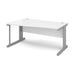 Vivo left hand wave office desk Desking Dams White 1600mm x 990mm 