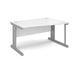 Vivo right hand wave office desk Desking Dams White 1400mm x 990mm 