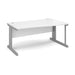 Vivo right hand wave office desk Desking Dams White 1600mm x 990mm 