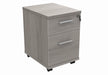 Workwise Mobile Under Desk Office Storage Unit Furniture TC GROUP 2 Drawers Grey Oak 