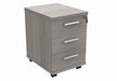 Workwise Mobile Under Desk Office Storage Unit Furniture TC GROUP 3 Drawers Grey Oak 